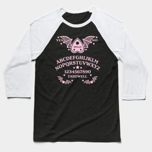 Batwing Planchette Spirit Board - Pink Baseball T-Shirt